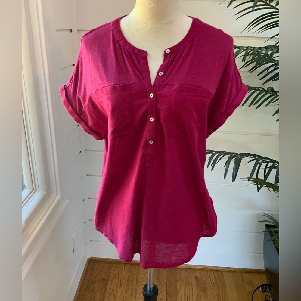Lucky Brand Short Sleeve Shirt Size L